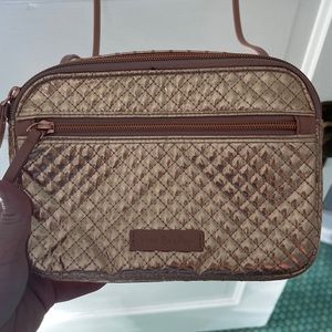 VGUC rose gold Vera Bradley crossbody purse